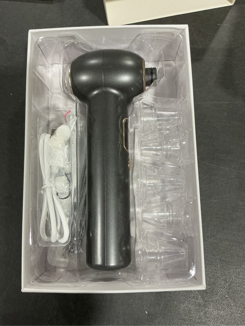 Condition photo showing New/Like New for Pore Vacuum Blackhead Remover, Blackhead Extractor with 3 Adjustable Suction Levels, 5 Probes, Blackhead Remover Tools for Women and Men (Black)