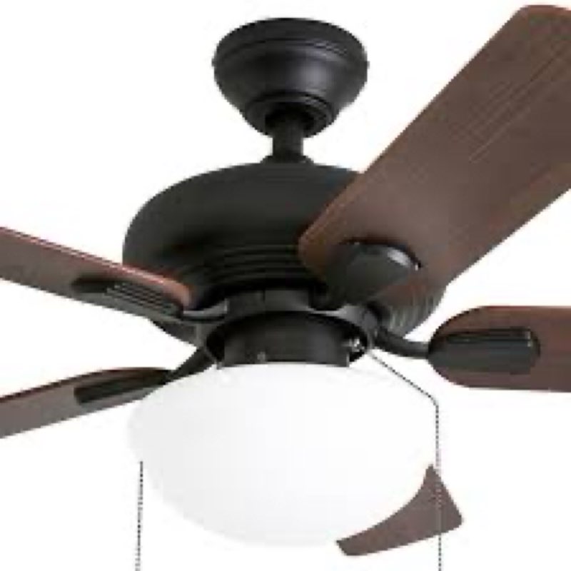harbor breeze caratuk river 42" bronze indoor ceiling fan w/light (5-blade)