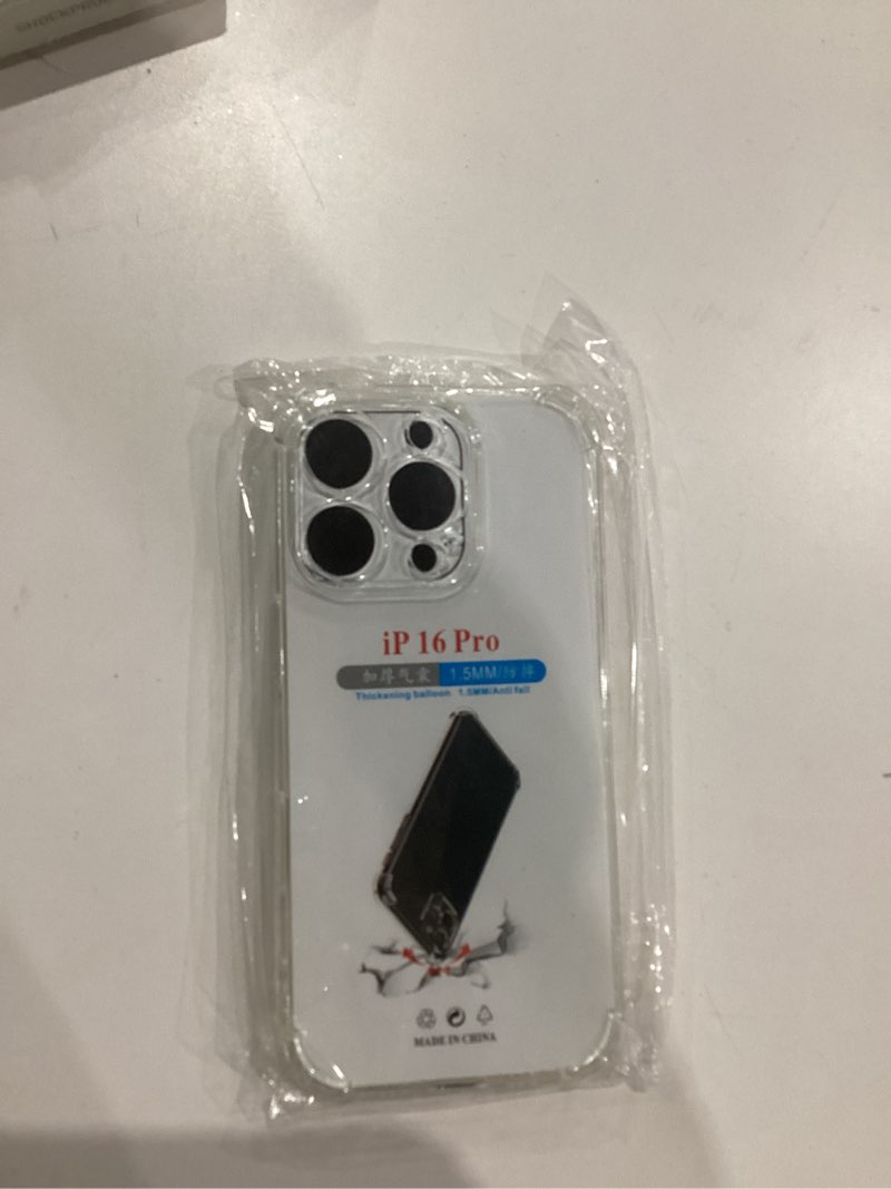 Condition photo showing New/Like New for Clear Anti-Yellowing Phone Case for iPhone 16, Slim Protective Crystal Cover, Transparent Shockproof Design