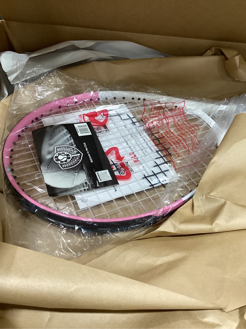 Condition photo showing New/Like New for Kids Tennis Racket with Training Videos – Aluminum Youth Tennis Racket with Neoprene Handle for Children Age 5-12 – Learn Faster and Play Better by Street Tennis Club Girls 19