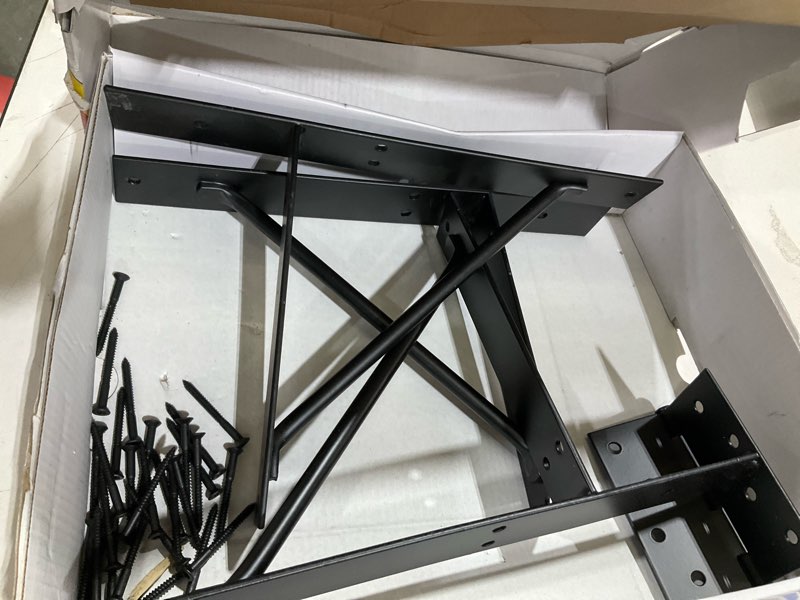 Condition photo showing As Is for homax easygate powder coated black steel no sag gate kit 1 pk