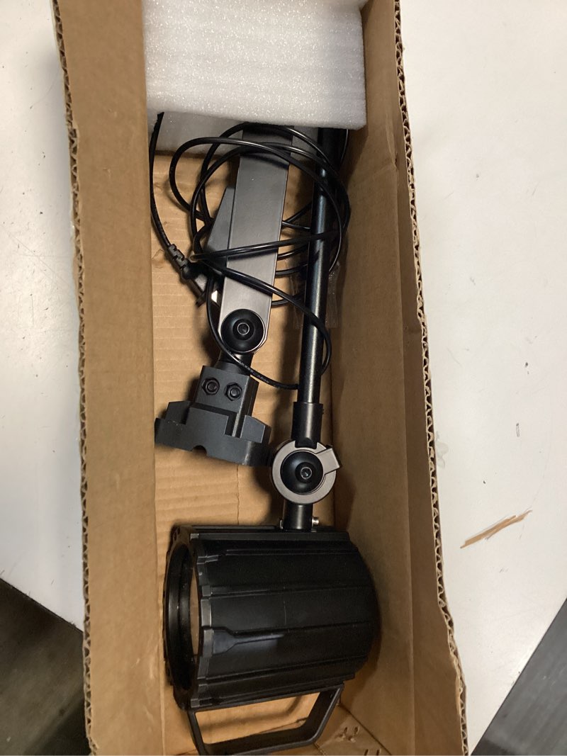 Condition photo showing As Is for articulating led work light, 18w black machine lights, 2160 lumens flexible wood lathe light drill press lighting 110-220v