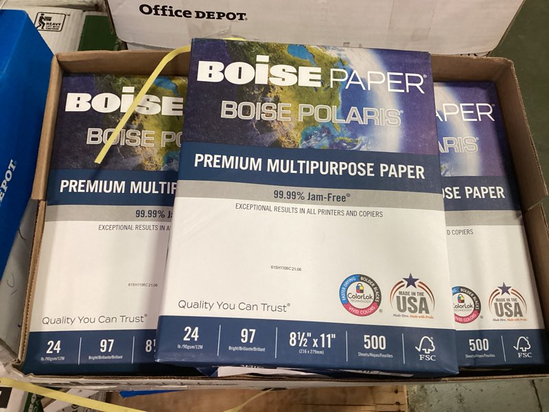 Condition photo showing Good Condition for BOISE POLARIS Premium Multipurpose Copy Paper  8.5  x 11  Letter  97 Bright White  24 lb.  10 Ream Carton (5 000 Sheets)