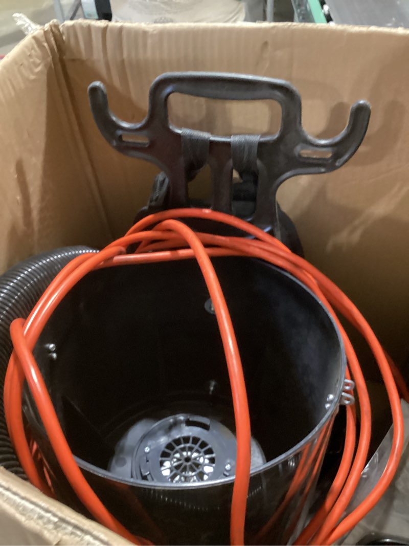 Condition photo showing As Is for Hoover Commercial Shoulder Vac Pro Backpack Bagged Vacuum Cleaner, with HEPA Media Filter, Lightweight with Extra Long Cord, Chiropractic Design, for Carpet and Hard Floors, C2401, Black