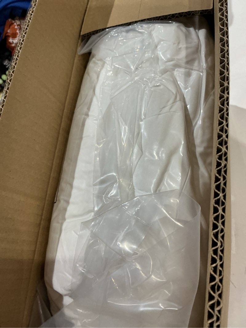 Condition photo showing Good Condition for easeland king size down alternative comforter - quilted duvet insert for all seasons, soft lightweight with corner tabs, summer winter warm bedding, white 90x102 inches king white