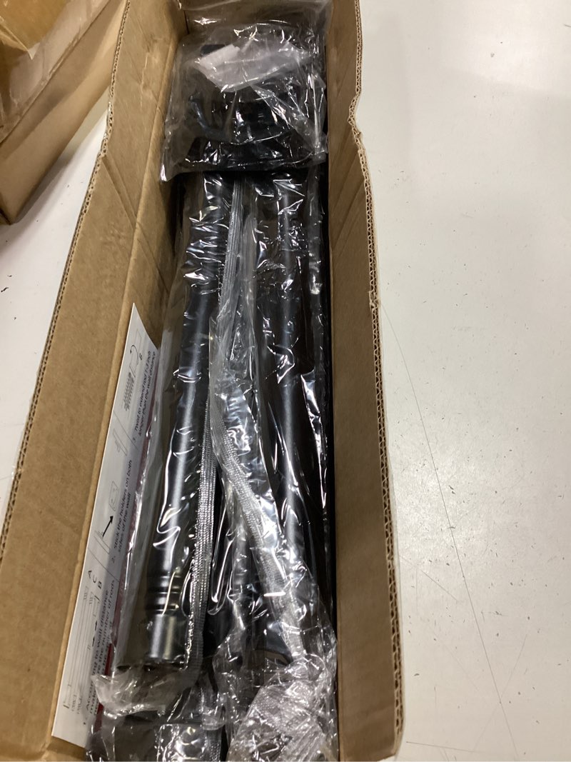 Condition photo showing Good Condition for starlatta long tension shower curtain rod 31-120 inch (10ft): 1.1" dia rustproof stainless steel, no drilling heavy duty, adjustable room divider for bathroom window, matte black black 31-120 in