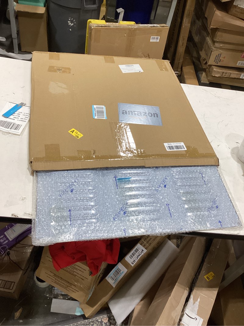 Condition photo showing New/Like New for 24”x 24”Return Air Grille Aluminum Louvered Vent Cover for Wall, Return Air Vent Cover 24 x 24 HVAC Duct Cover Air Filter Grille Vent Grille for Sidewall Ceiling 24”x 24” Silver