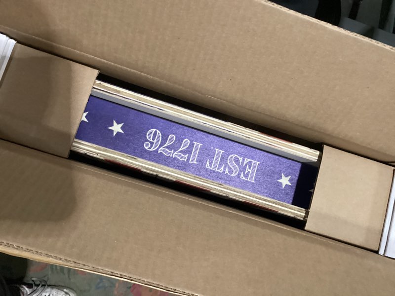 YouTheFan 2’ x 3’ Wood Cornhole Game United States flag 1776