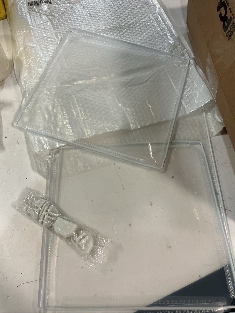 Condition photo showing As Is for lurrose desk dividers for students: transparent shelf dividers - privacy folders for students - desk privacy panel - teacher supplies for classroom home office
