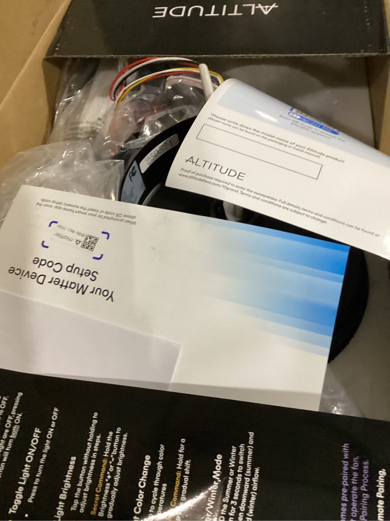 ALTITUDE BOCA II 52-in Matte Black with Dark Brown Blades Color-Changing LED Covered