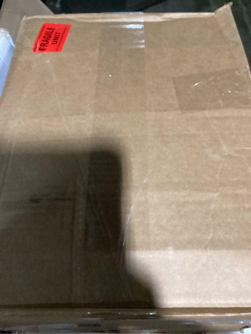 Condition photo showing As Is for keurig k-express single serve k-cup pod coffee maker, 3 brew sizes, strong button feature, 42oz removable reservoir, warm stone