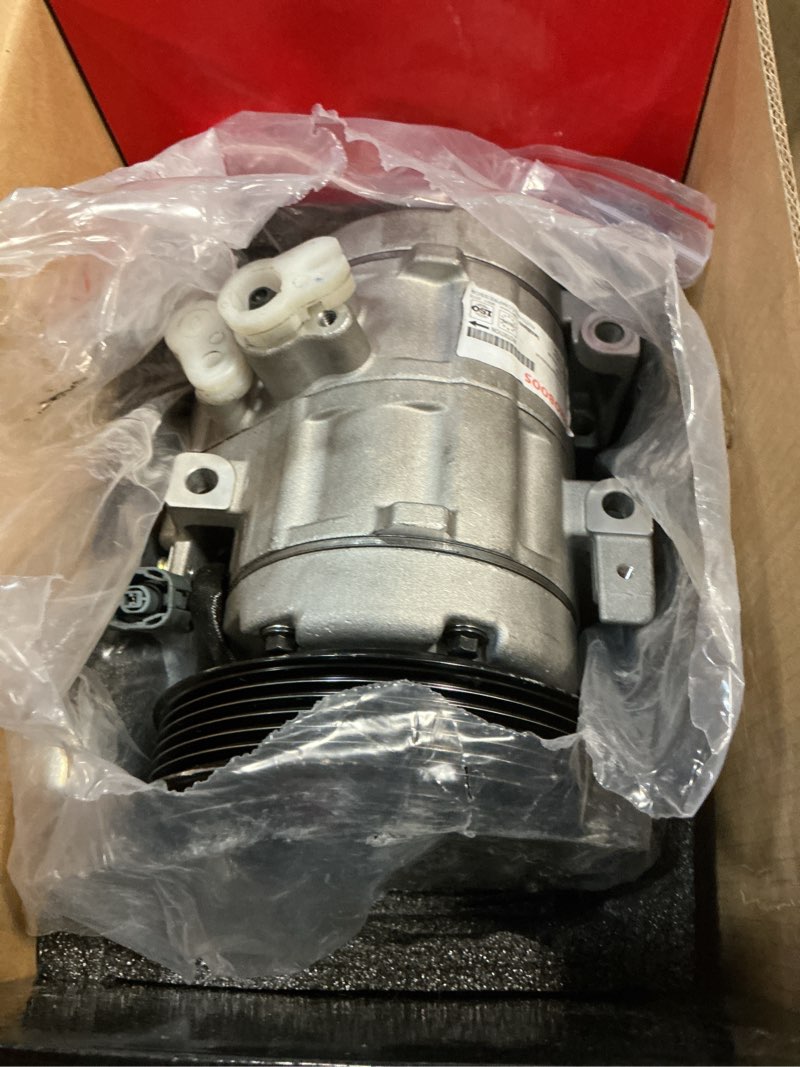 Condition photo showing As Is for phoboos a/c compressor with clutch compatible with mazda 3 2010-2013 l4 2.3l 2.5l, 3 sport 2010-2013/5 2012-2015 l4 2.5l, hs18 compressor, does not fit for 2.0l engine, ref.98122