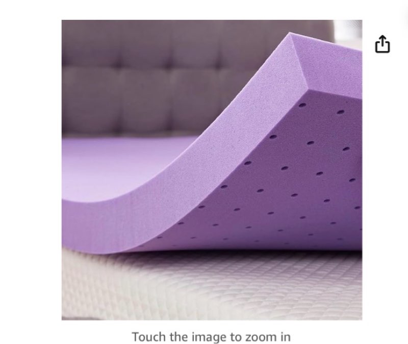 SINWEEK 3 Inch Gel Memory Foam Mattress Topper Ventilated Soft Pressure Relieve Mattress Pad, Breathable Bed Topper, CertiPUR-US Certified, Twin Size