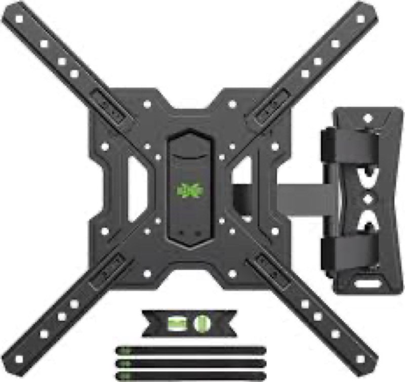 usx mount ul listed full motion tv mount, swivel articulating tilt tv wall mount for 26-65 inch led,