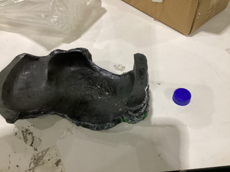 Condition photo showing Good Condition for turtle basking platform small tortoise dock resting rock turtle climbing ramp shale step ledge aquarium terrarium decor for tortoise bearded dragon lizard chamelon frog gecko snakes iguana betta fish