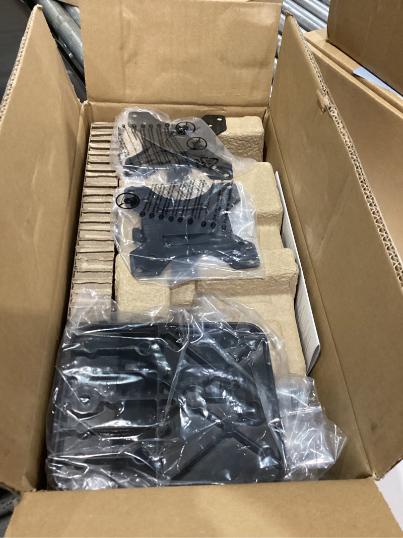 Condition photo showing New/Like New for monTEK Dual Monitor Wall Mount for 17 to 32 inch Flat/Curved Screens, Each Holds to 19.8 lbs, Full Motion Adjustable Mechanical Spring Monitor Arm, 75x75/100x100 VESA Wall Mount, Black