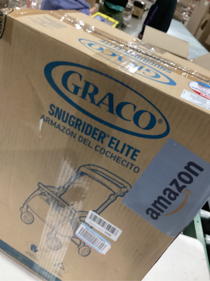 Condition photo showing New/Like New for Graco SnugRider Elite Car Seat Carrier, Lightweight Frame, Travel Stroller Accepts any Graco SnugRide Infant Car Seat, Black