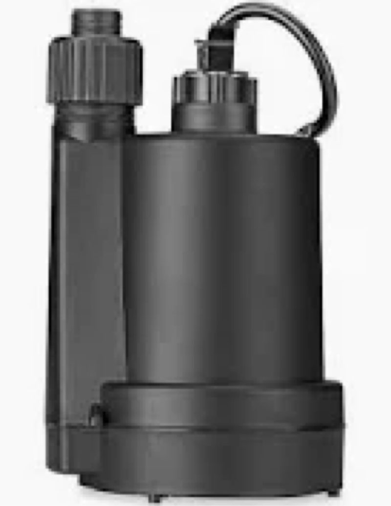 Utilitech SW1110C 1/3-HP 115-Volt Thermoplastic Submersible Utility Pump NEW 