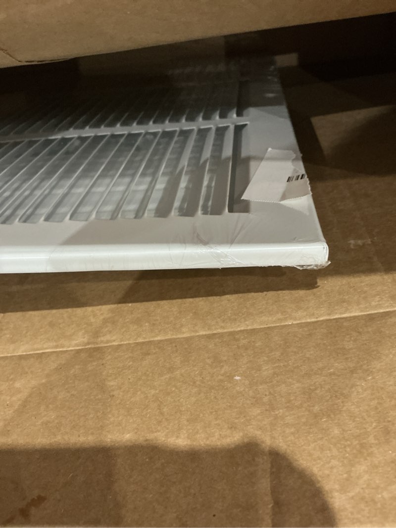 Condition photo showing Good Condition for 20x18 vent register [duct opening], vent covers for home ceiling, two-way ventilation register, adjustable solid steel wall register vent cover (20"w x18"h [duct opening])