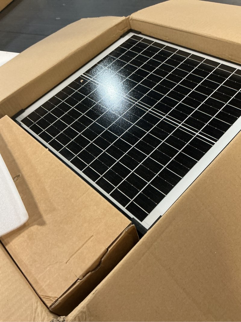 Condition photo showing As Is for poposoap solar pond waterfall spillway kit, 55w folding solar panel & pond pump included, diy water feature for garden, balcony, indoor aquarium & small ponds-p5552 solar powered 55w