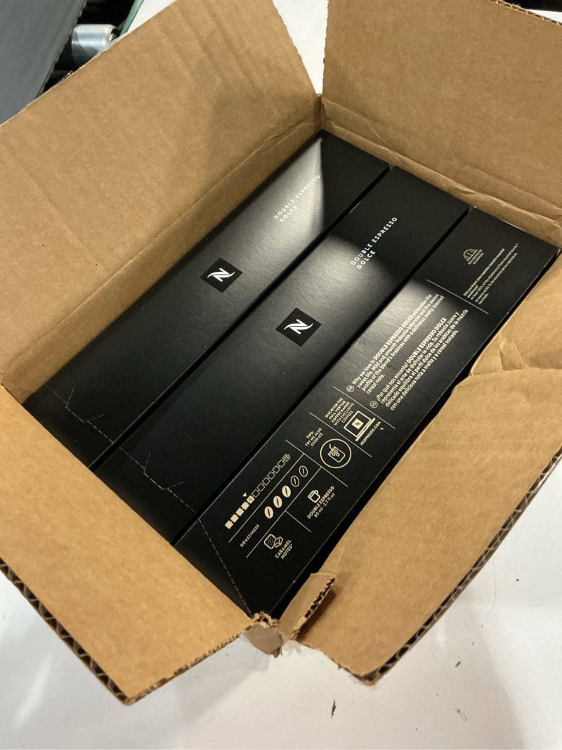 Condition photo showing New/Like New for (Exp:01/31/2027)Nespresso Capsules Vertuo, Double Espresso Dolce, 30-Count Espresso Pods, Brews 2.7 oz.