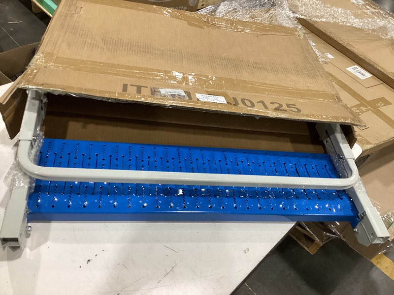 Condition photo showing Good Condition for outus truck tire step heavy duty 350 lbs – foldable wheel step for semi truck class 7-8 adjustable non-slip tire platform for cleaning windshield, engine access fits 22.5-24.5 wheels blue 29.5 x 7.5 inch square corner