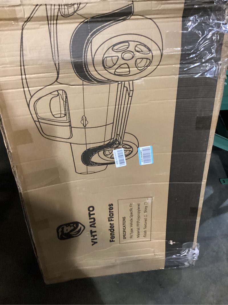 Condition photo showing New/Like New for yhtauto oe factory style fender flares w/hardware kit replacement for chevy silverado 1500 2014-2018, silverado 2500 hd/3500 hd 2015-2019, not for dually models, black flare set of 4, front & rear all bed length oe factory style