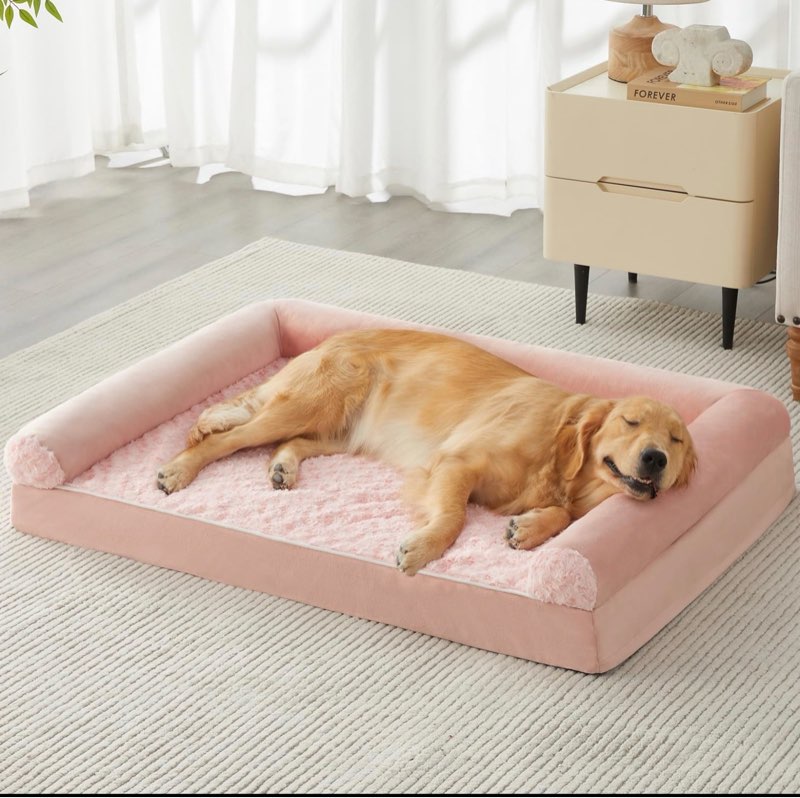 BFPETHOME Dog Beds for Large Dogs, Orthopedic Dog Bed for Medium Large Dogs,Big Waterproof Couch Pet Bed with Removable Washable Cover