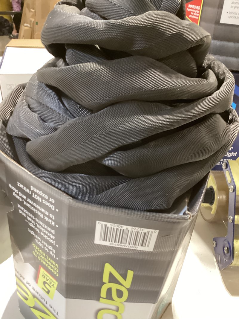 Condition photo showing As Is for zero-g teknor apex 5/8-in x 50-ft premium kink free woven gray hose