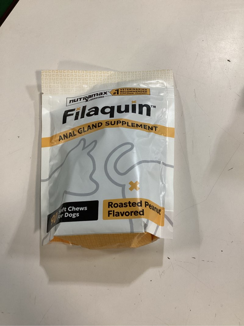 Condition photo showing New/Like New for (bbd:06/2028) nutramax filaquin anal gland supplement for dogs, from the same company as cosequin & proviable, wit