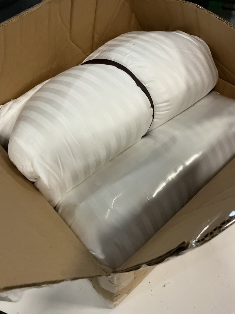 Condition photo showing Good Condition for Beckham Hotel Collection Bed Pillows King Size Set of 2 - Down Alternative Pillow for Back, Stomach or Side Sleepers King White