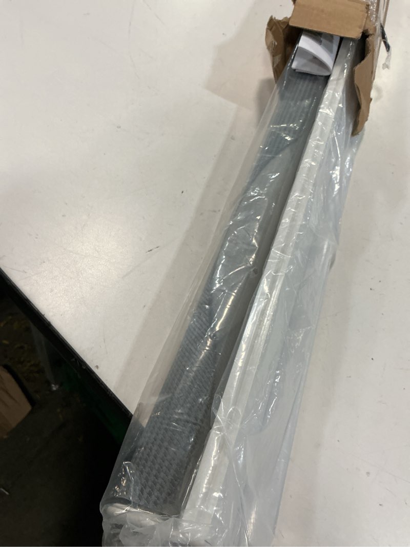 Condition photo showing Good Condition for lazblinds no drill cordless zebra blinds for indoor windows, dual layer light control roller shades for day and night, light filtering sheer shades for home, 23" w x 48" h, grey grey 23" w x 48" h