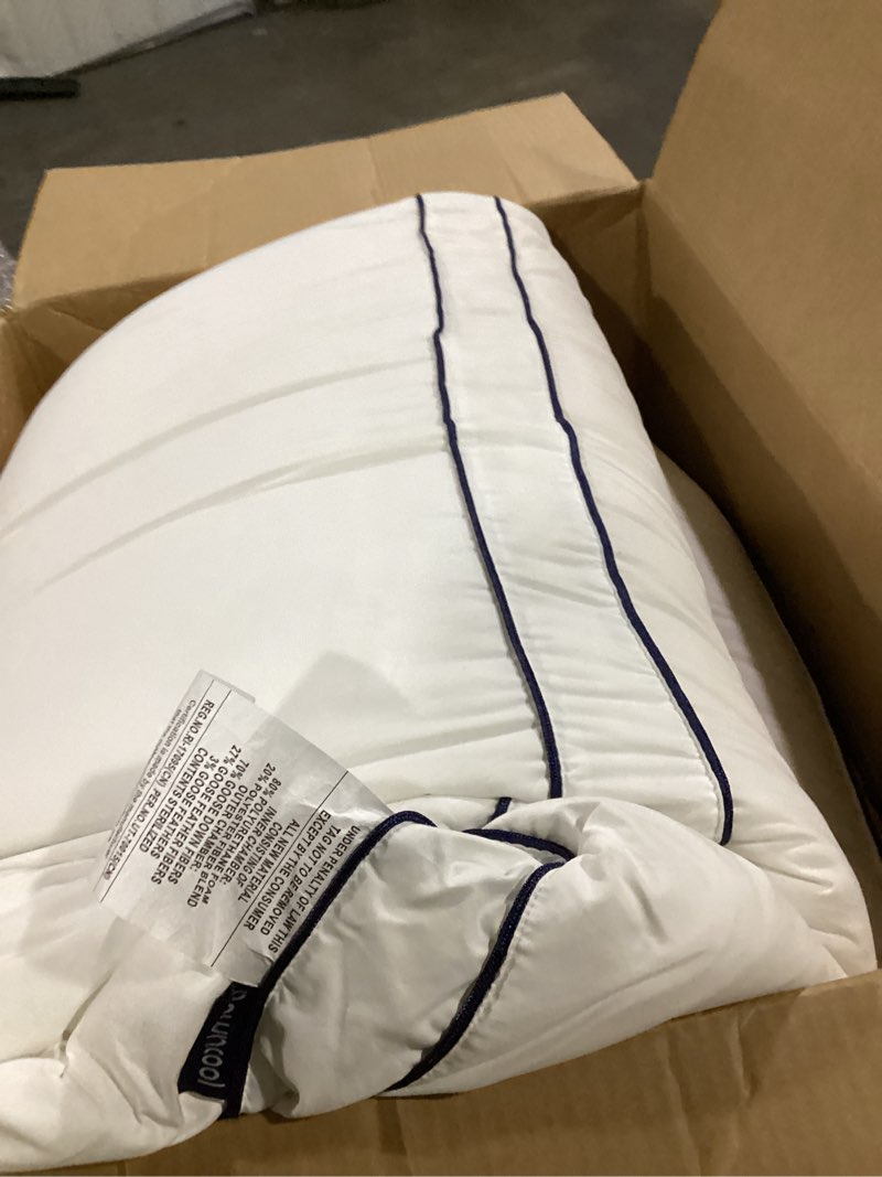 Condition photo showing Good Condition for similar to pacific coast goose feather and down bed pillows for side and back sleepers, king size set of 2, 100% organic cotton cover, firm pillows, gusseted pillows of hotel collection king (pack of 2)