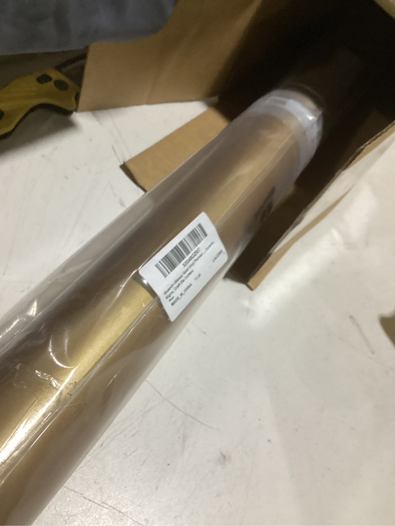 Condition photo showing Good Condition for gueevin glossy gold vinyl permanent 24" x 25 ft vinyl self adhesive vinyl rolls for home decoration, diy mug and ceramic, signs, craft die cutters gold 24" x 25 ft