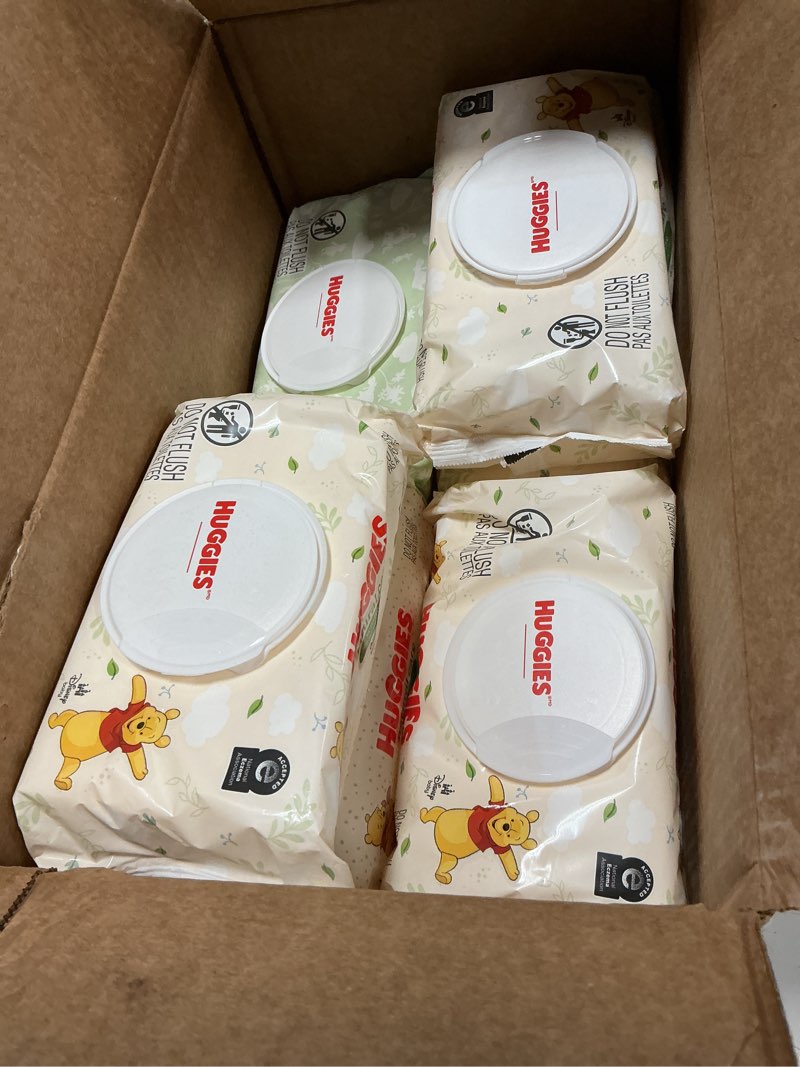 Condition photo showing New/Like New for Huggies Natural Care Sensitive Baby Wipes, Unscented, Hypoallergenic, 99% Purified Water, 10 Flip-Top Packs (560 Wipes Total) 56 Count (Pack of 10)