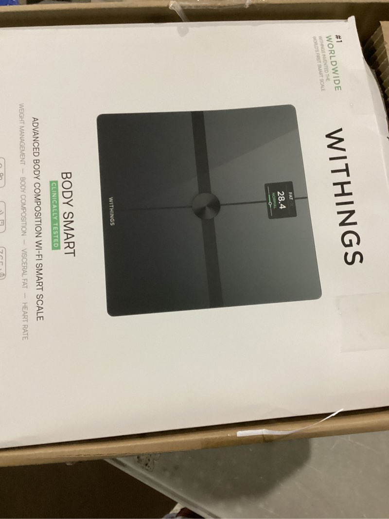 Condition photo showing Good Condition for Garmin Index S2, Smart Scale with Wireless Connectivity, Measure Body Fat, Muscle, Bone Mass, Body Water% and More, Black (010-02294-02) Black Smart Scale