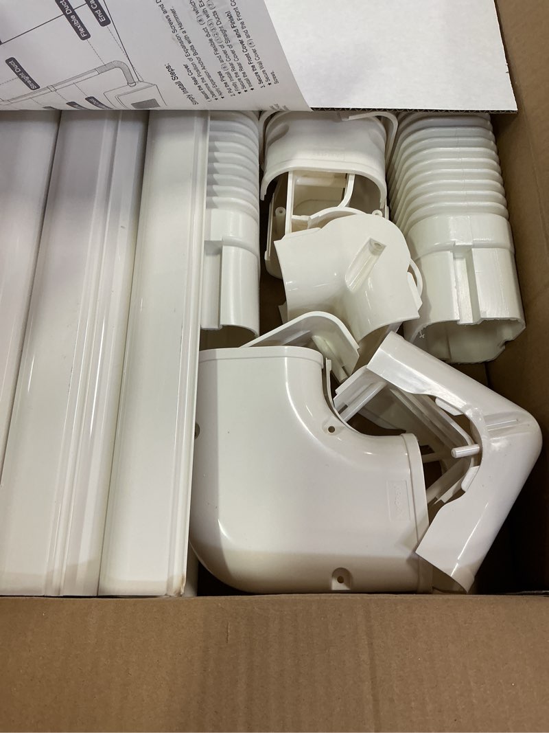 Condition photo showing Good Condition for LyPrem 10Ft Mini Split Line Set Cover 3" PVC Line Cover Kit for Mini Split and Central Air Conditioner & Heat Pump(White) 3"W 10Ft L White