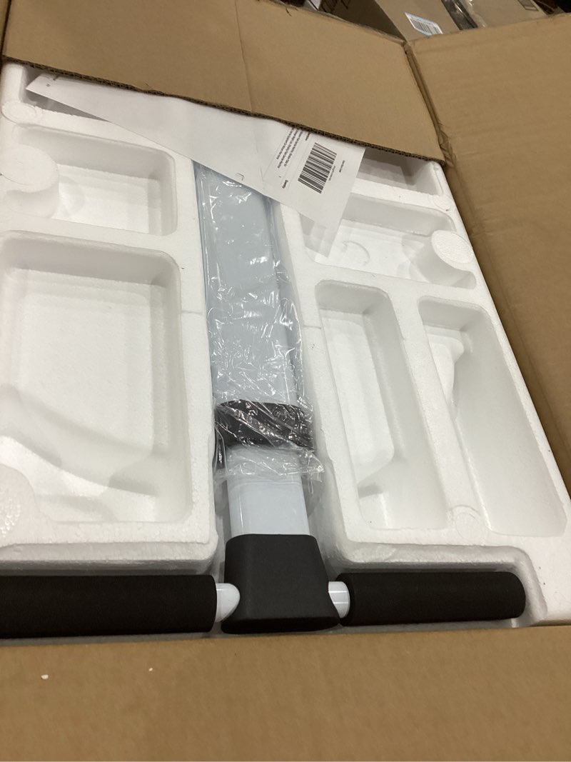 Condition photo showing As Is for MERACH Vibration Plate Exercise Machine, Vibration Plate for Lymphatic Drainage Weight Loss, Vibrating Plate Exercise Machine with Handrails, Exercise Equipment for Women Men Home White