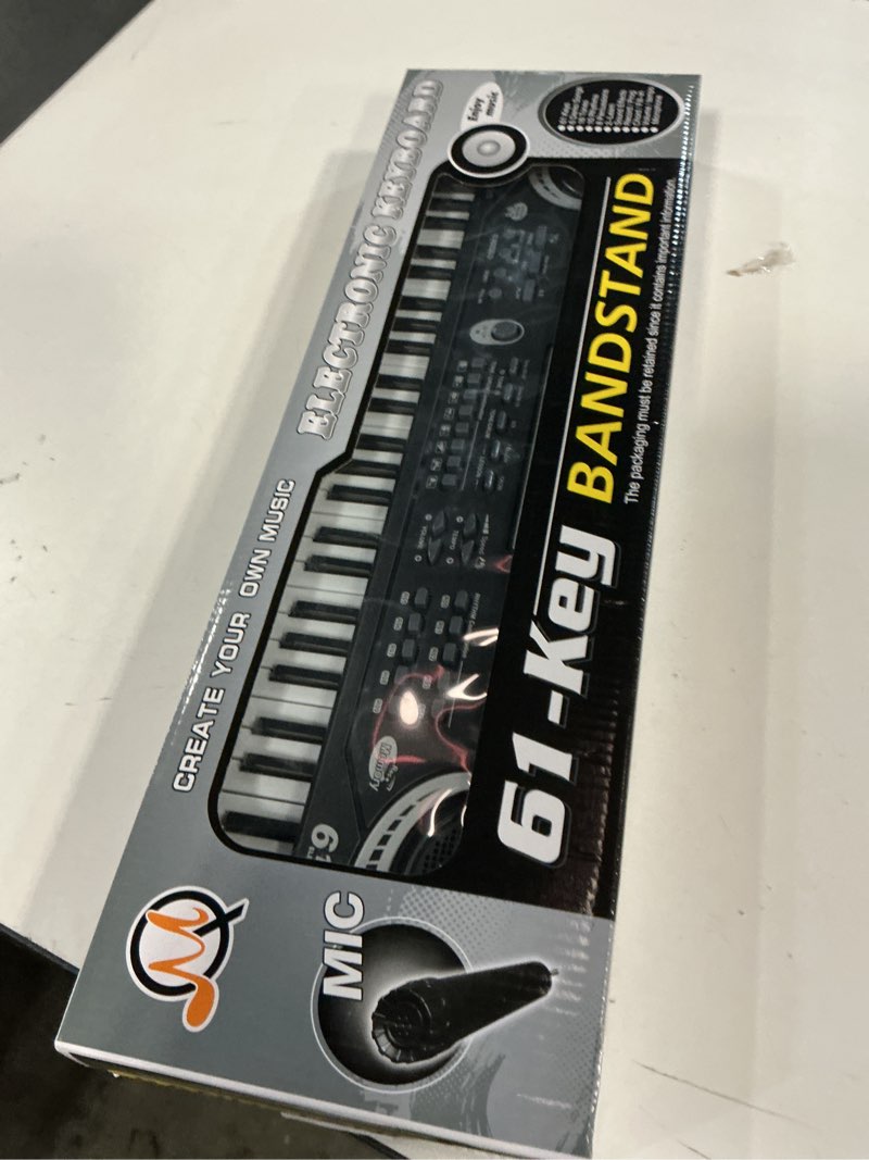 Condition photo showing Good Condition for 61 keys piano keyboard, Electronic Digital Piano with Built-In Speaker Microphone, Portable Keyboard Gift Teaching for Beginners, electric piano for kids, Birthday Gift for Children