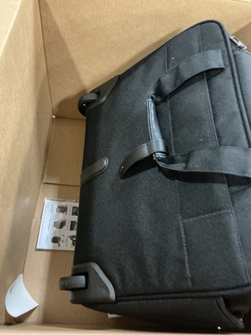 Condition photo showing As Is for VANKEAN 17.3 Inch Rolling Laptop Bag, Waterproof Overnight Rolling Bags, Laptop Bags for Travel/Work/Business, Stylish Carry on Briefcase, Black