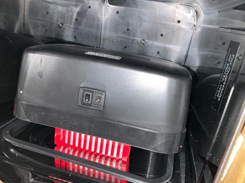 Condition photo showing Good Condition for itouchless rolling 13 gallon sensor kitchen trash can with lid and wheels, odor filter, stainless steel, automatic kitchen trashcan garbage bin for home office bedroom living room garage wastebasket silver and black