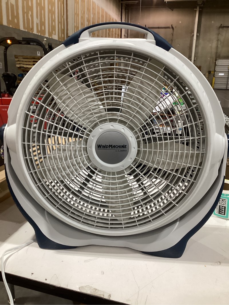 Condition photo showing Good Condition for Lasko Wind Machine Fan, Air Circulator Fan with 3 Speeds, 20" Model 3300, Gray