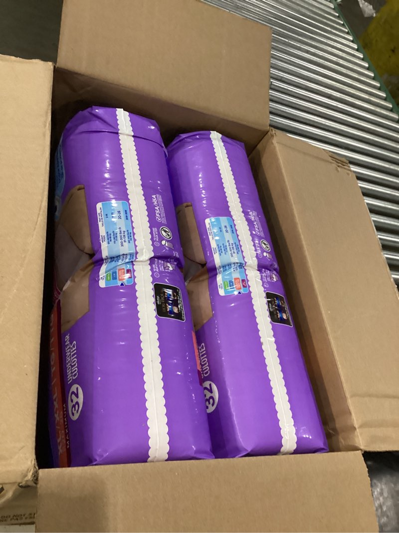 Condition photo showing New/Like New for always discreet adult diapers for women, incontinence underwear, postpartum essentials, disposable briefs, max absorbency, bladder leak protection, extra large/xl, 64ct x-large 64