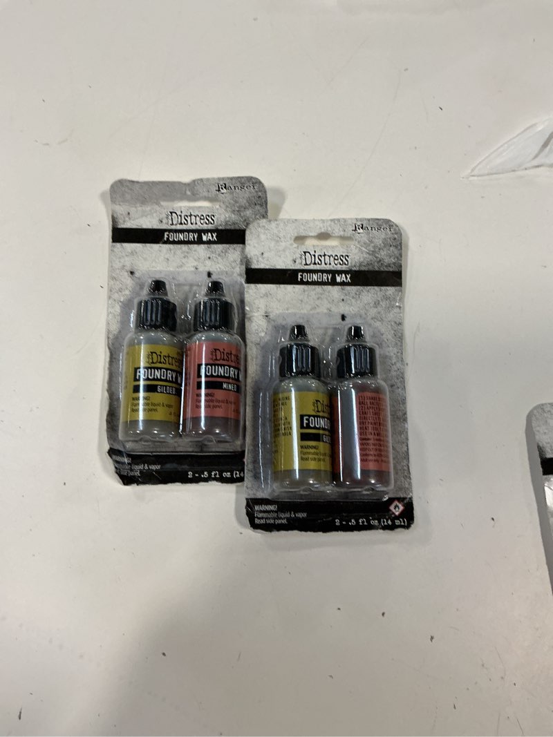 Tim Holtz Distress Foundry Wax Kit-Gilded/Mined pack of 2 