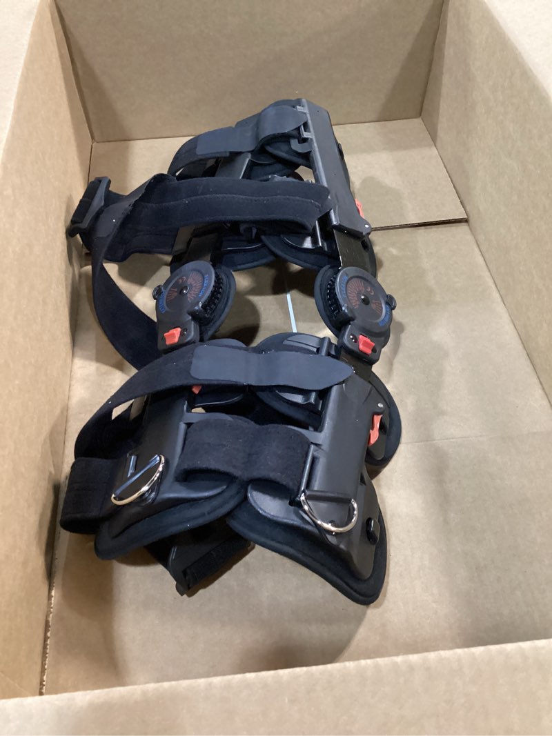 Condition photo showing Good Condition for Medibot Hinged Knee Brace ROM Adjustable Post Op Knee Support Orthosis Immobilizer Protector for Left Leg and Right Leg, Both Men and Women