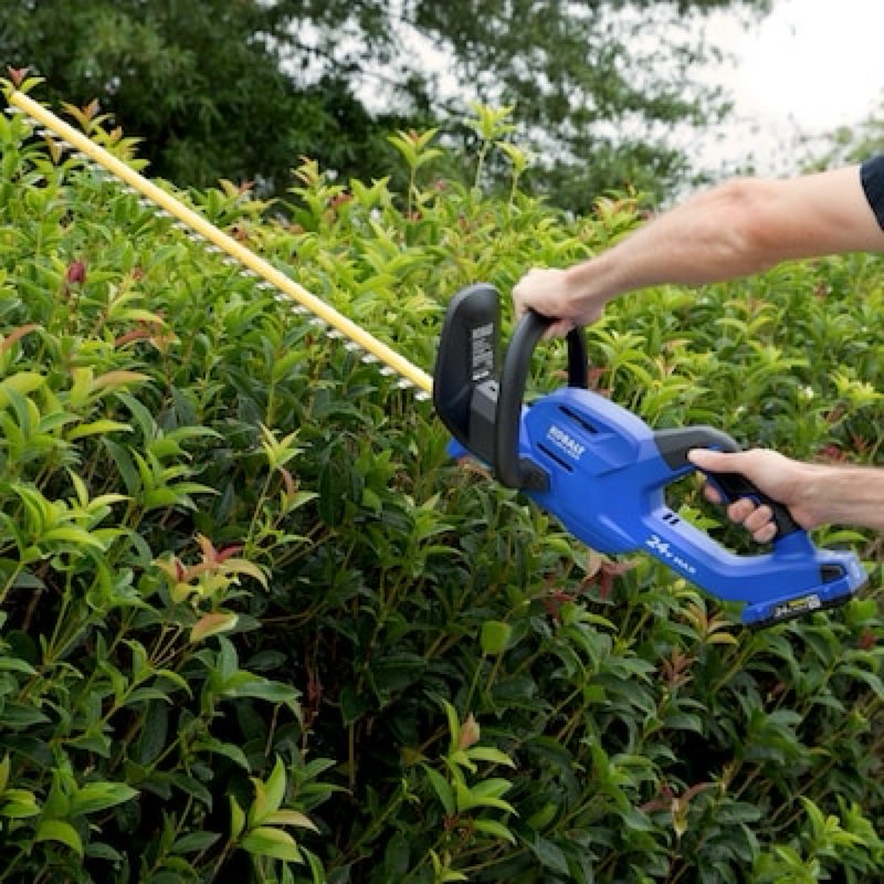 kobalt 24-volt 24-in battery hedge trimmer 2 ah battery included , charger included