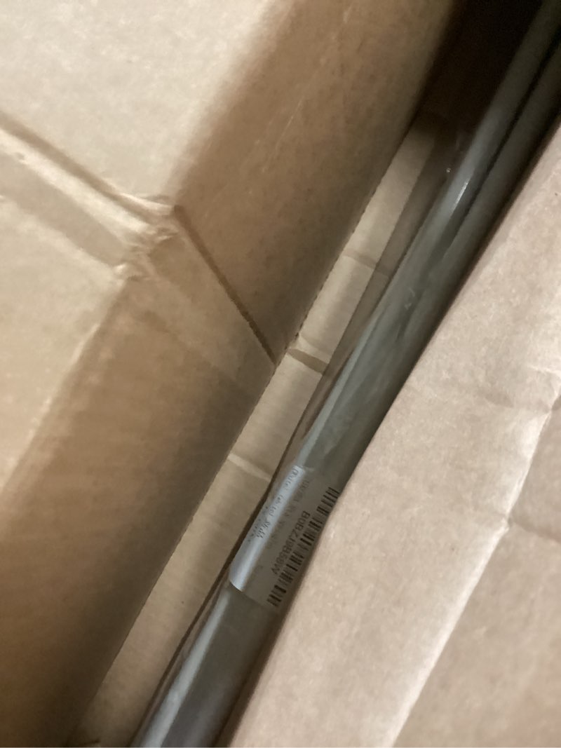 Condition photo showing As Is for 2 Pack Spring Tension Curtain Rods White Ajustable 53-98inchs, 0.86inch Diameter, Extension Spring Tension Rods Suitable for Use in Bathroom Window Screen Curtain Wardrobe (white)