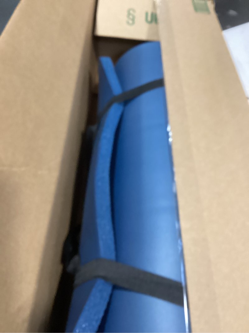 Condition photo showing Good Condition for retrospec solana yoga mat 1" thick w/nylon strap for men & women - non slip exercise mat for home yoga, pilates, stretching, floor & fitness workouts ocean blue 1 inch