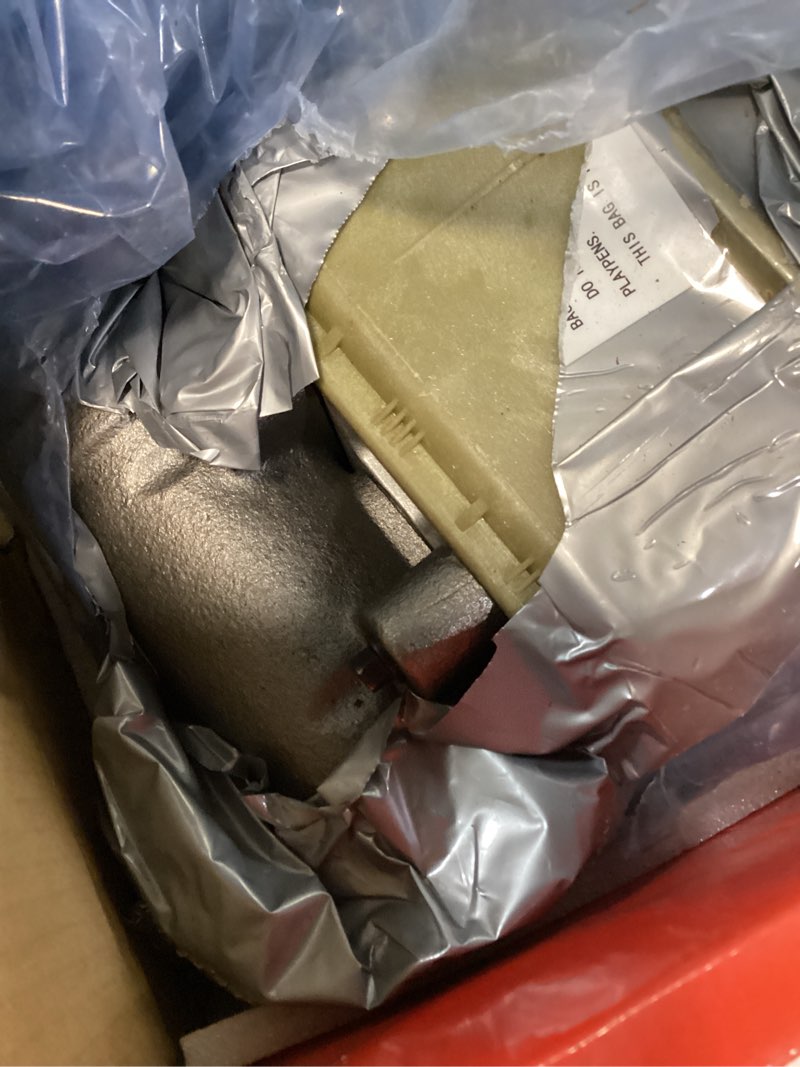 Condition photo showing As Is for a-premium brake master cylinder with reservoir and cap compatible with chevrolet, gmc and international harvester vehicles - b60, c60, c60 kodiak, c70, p60, b6000, c6000, s1723 - replace# 15601554