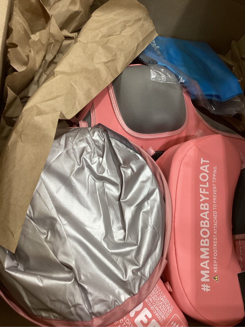 Condition photo showing Good Condition for Mambobaby Float Add Tail Baby Swim Float with Canopy, Non-Inflatable Solid Baby Float, Upgrade Soft Waterproof Skin-Friendly Leather Material Infant Swim Float (Deluxe Edition Pink)